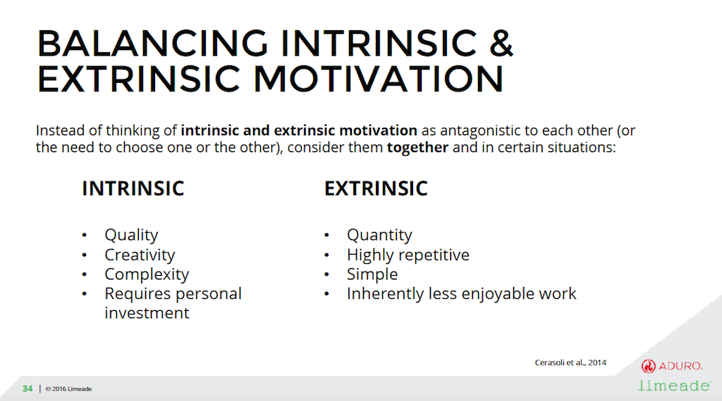 intrinsic motivation vs extrinsic motivation