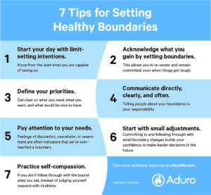 7 Tips For Setting Healthy Boundaries In Work And Life | Aduro